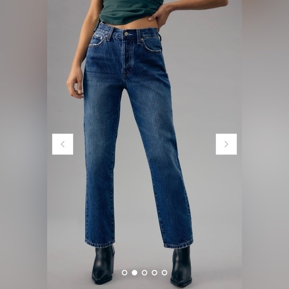 NWT Pistola Charlie High Rise Straight Jeans in Gravity sz 26 - Picture 7 of 15